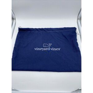 Vineyard Vines Blue Reusable Dust Bag Travel Packable Drawstring Tote 14”x10”